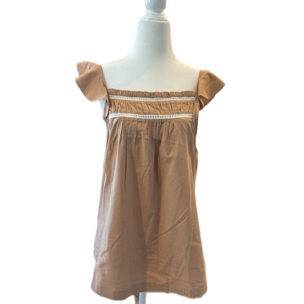 Loft Size Med Top w/ Ruffles Never worn- prestige condition